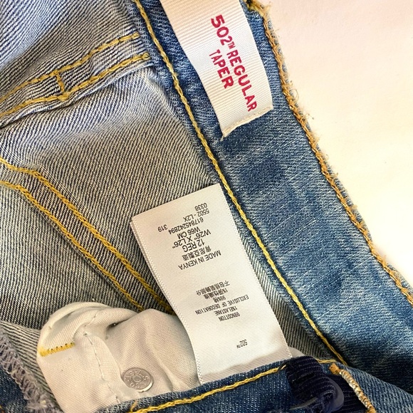 Levi 502 Regular Taper Jeans (Big Boy) - Picture 8 of 9